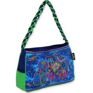 NWT Laurel Burch Blue Green Dog y2k
